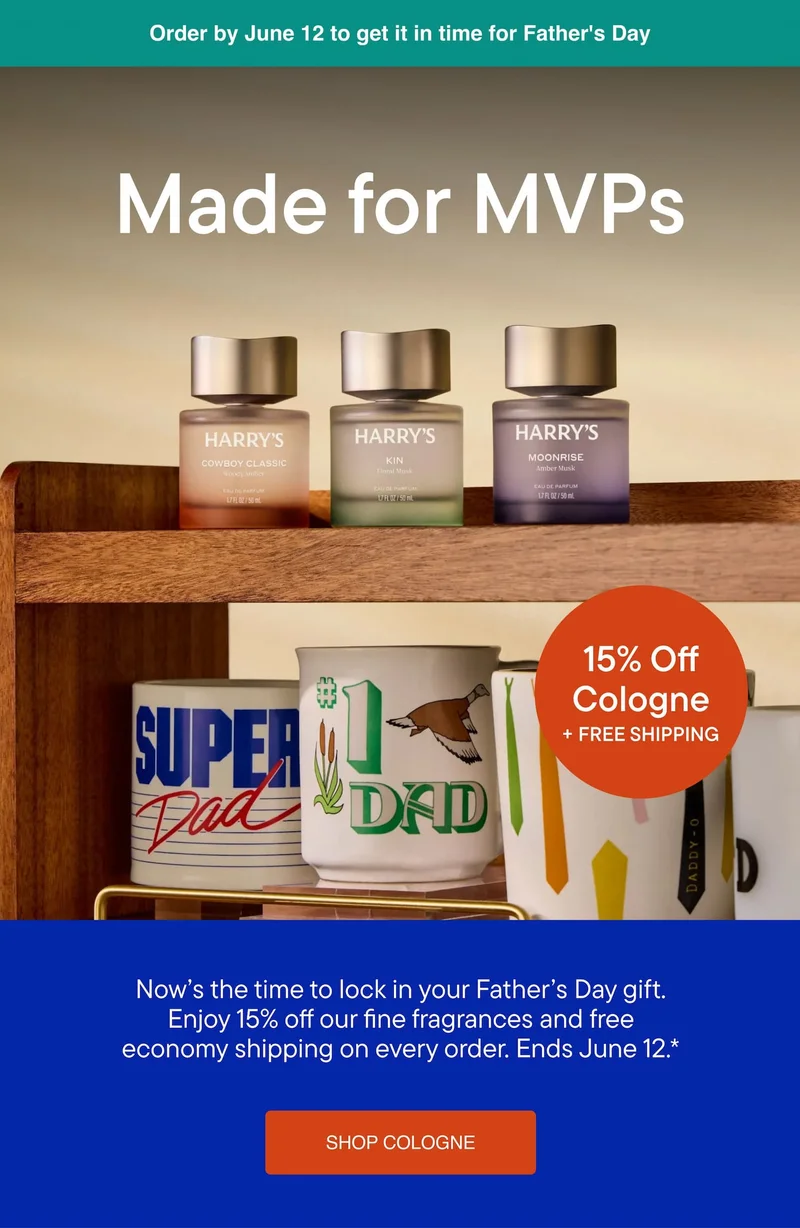 Enjoy 15% off our fine fragrances and free economy shipping on every order. Ends June 12.