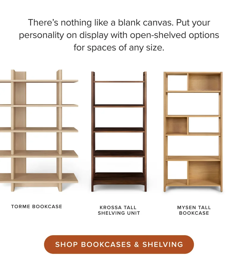 Shop bookcases and shelving