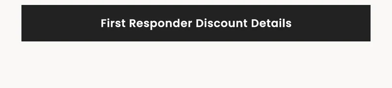 First Responder Discount Details