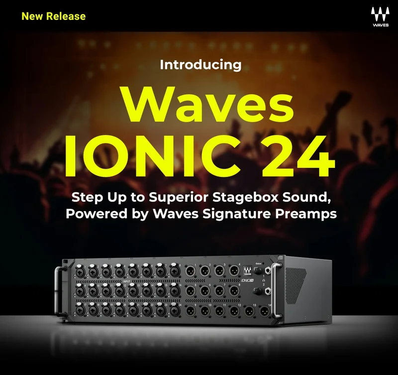 NEW! IONIC 24 Stagebox: Powered by Waves Signature Preamps