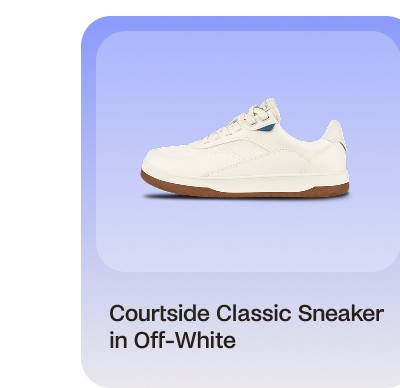Courtside Classic Sneaker in Off-White