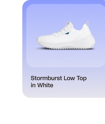 Stormburst Low Top in White.