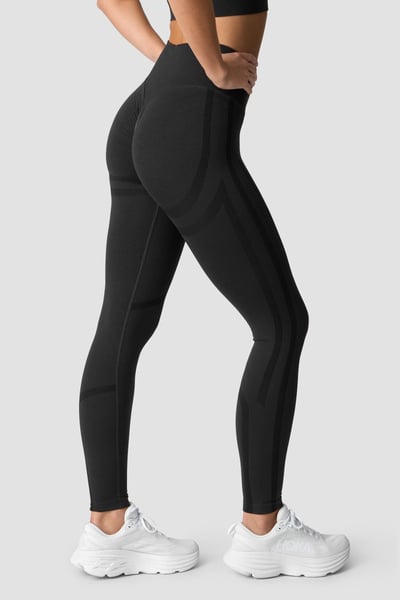 Image of Rush Seamless Tights Dark Graphite Melange