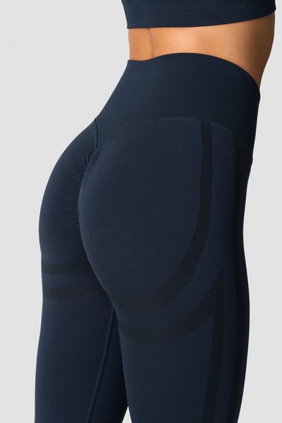 Image of Rush Seamless Tights Navy Melange