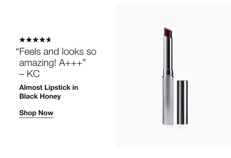 Feels and looks so amazing! A+++  – KC  | Almost Lipstick in  Black Honey  | Shop Now