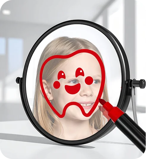 Draw on the mirror