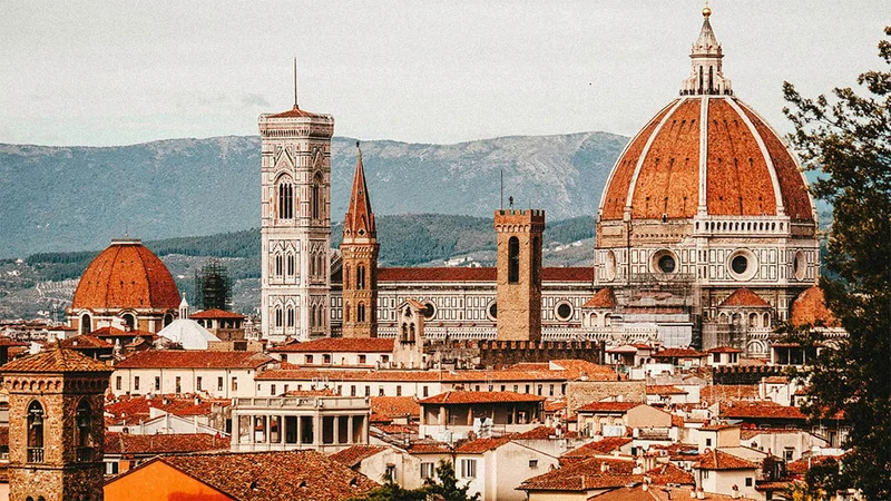 Image description: Aerial view of Florence, Italy
