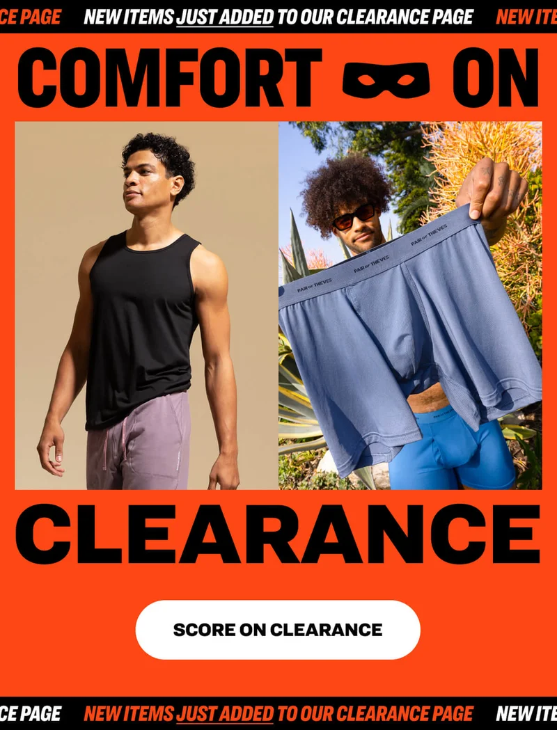 COMFORT ON CLEARANCE