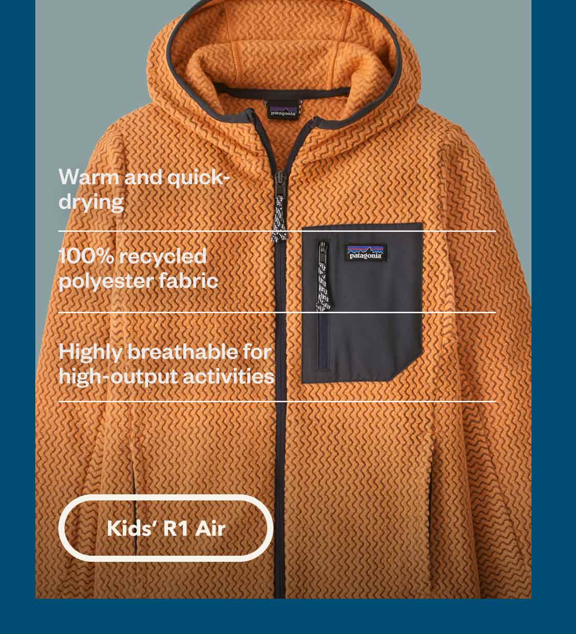 Kids' R1® Air Full-Zip Hoody
