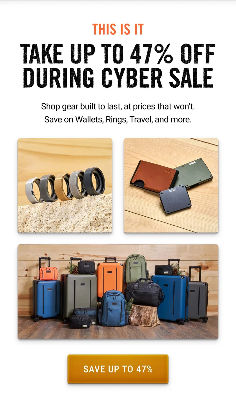 Cyber Sale: Up to 47% OFF