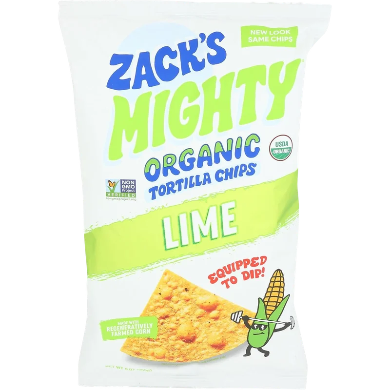 Image of Zack's Mighty Organic Lime Tortilla Chips