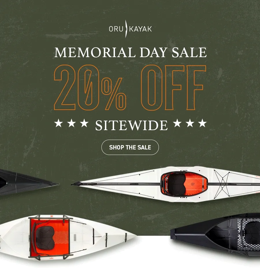 Memorial Day Sale is here! Save 20% OFF everything. Gear up for Summer Adventures