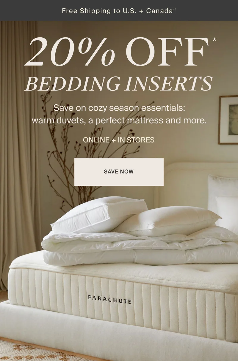 20% Off Bedding Inserts | Save Now