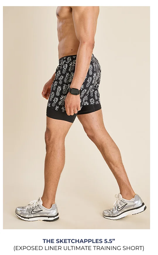 Exposed Liner Ultimate Training Short: The Sketchapples 5.5"