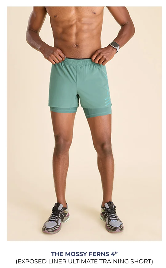 Exposed Liner Ultimate Training Short: The Mossy Ferns 4"
