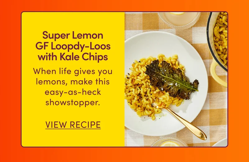 Super Lemon GF Loopdy-Loos with Kale Chips