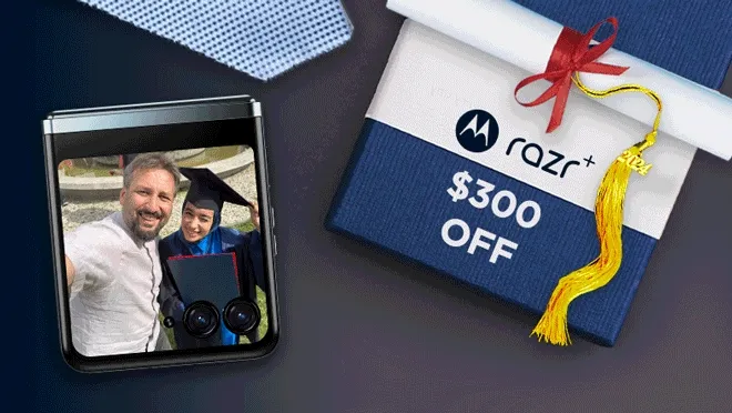 $300 OFF motorola razr+ 2023