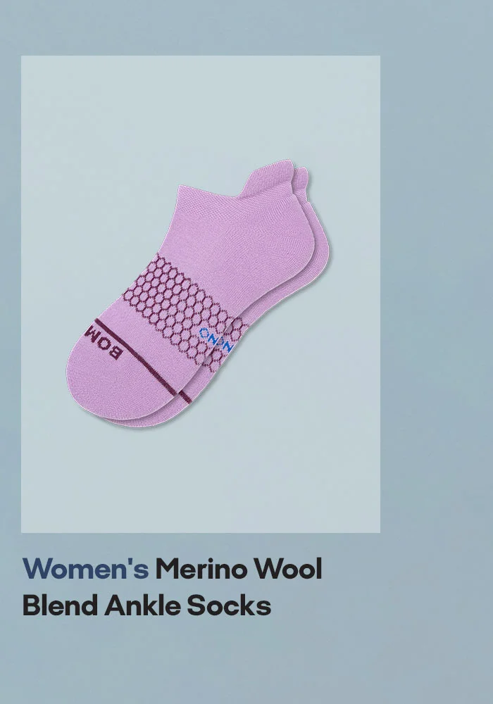 Women’s Merino Wool Blend Ankle Socks