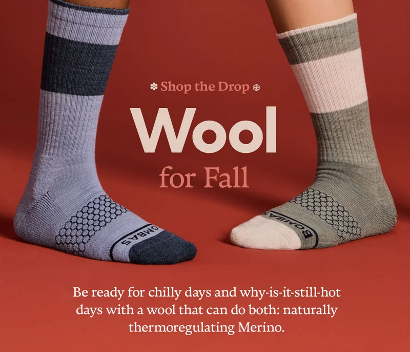 Shop the Drop | Wool for Fall | Be ready for chilly days and why-is-it-still-hot days with a wool that can do both: naturally thermoregulating Merino.