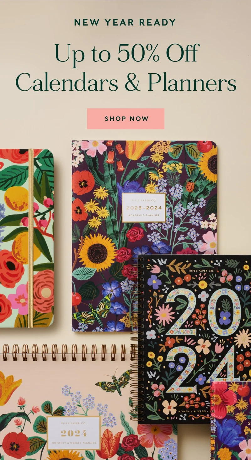 Up to 50% Off Calendars and Planners