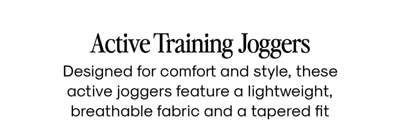 Active Training Joggers
