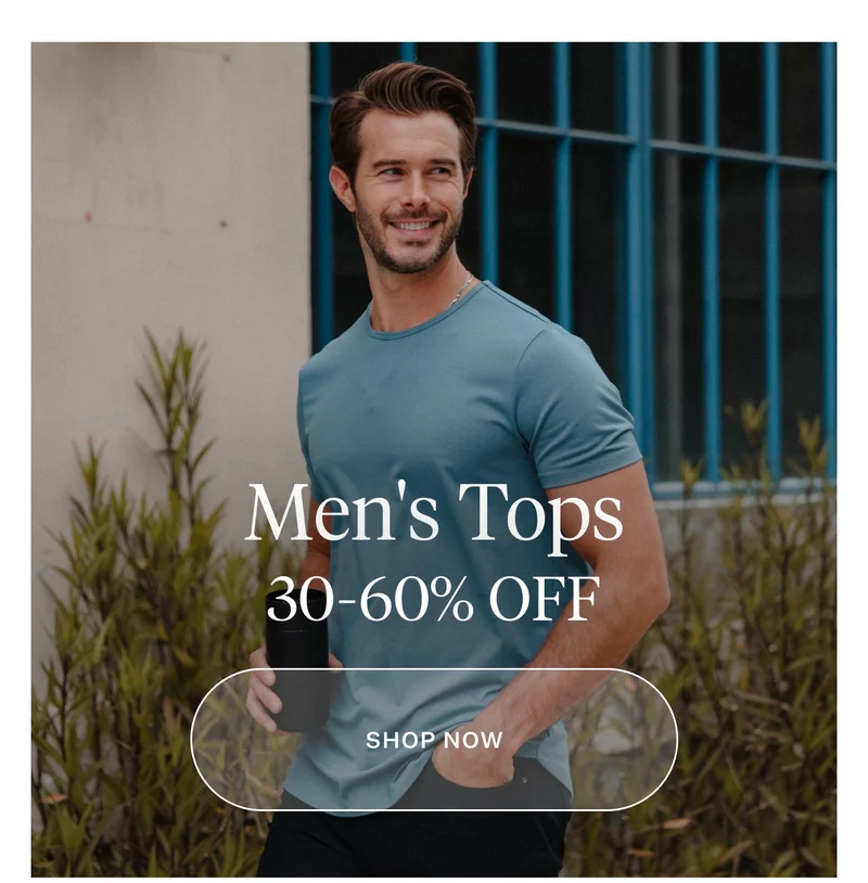 Shop Men's Tops 30-60% Off Sitewide