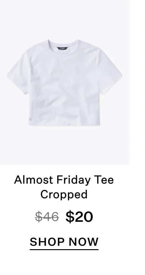 Almost Friday Tee Cropped
