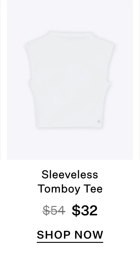 Sleeveless Tomboy Tee