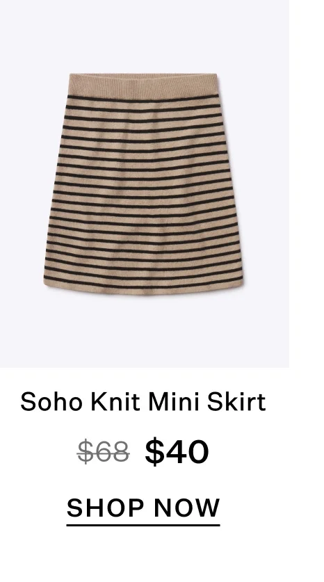 Soho Knit Mini Skirt