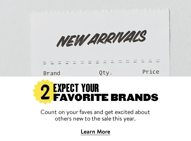 Receipt itemizing new arrivals from brands Vince, Charlotte Tilbury and more.