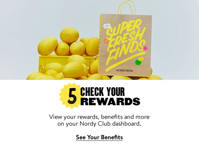 A man wearing sunglasses next to a 'Super Fresh Finds' shopping bag.
