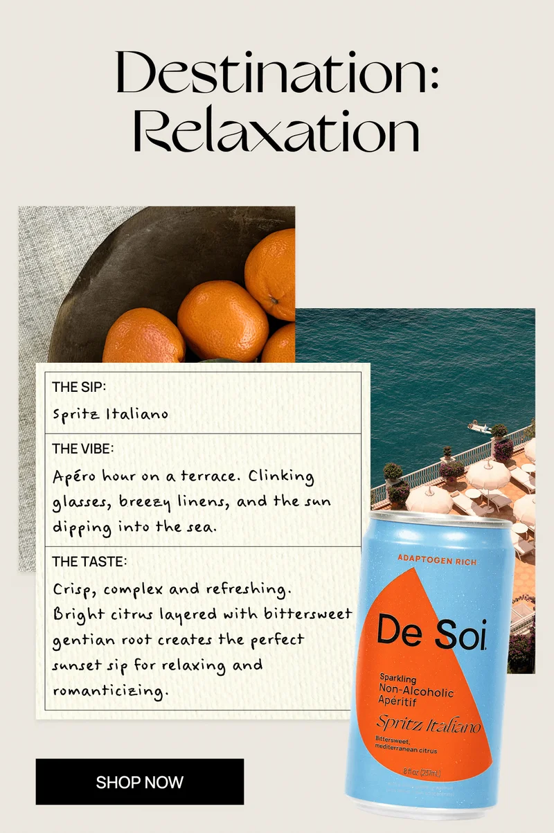 Destination: Relaxation | Spritz Italiano | Shop Now