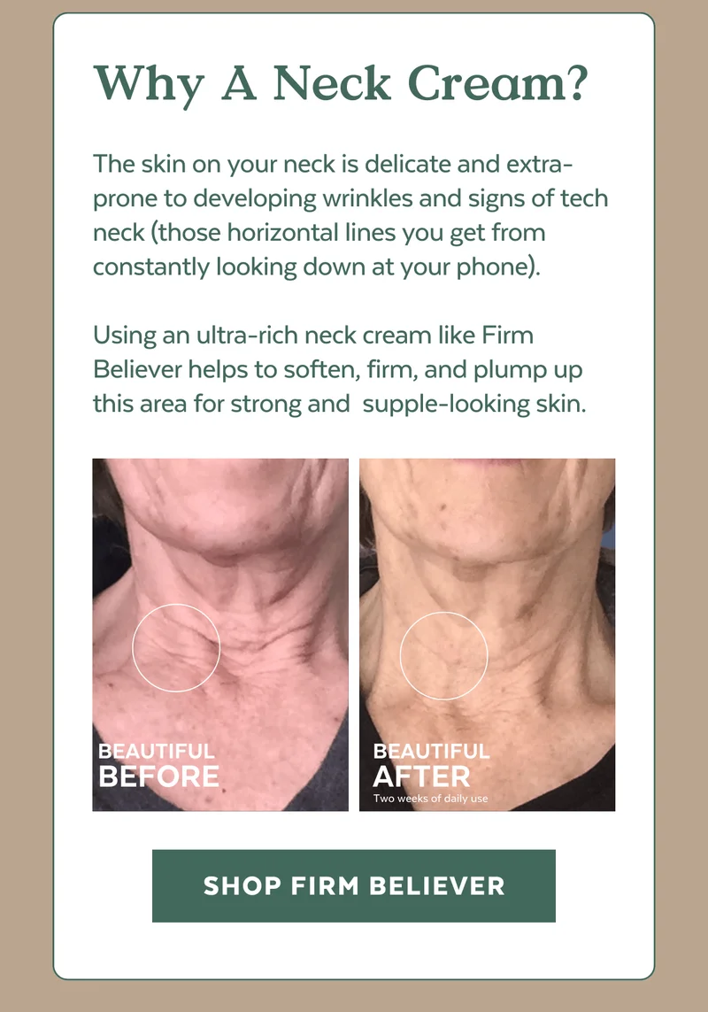 This week, we launched Firm Believer, our new ultra-rich neck and face cream.  This launch carries a message that is personally significant to our Three Ships team. We're often told that aging is something to be feared and prevented.  But at Three Ships, we see aging as a gift and growing older, a privilege. That’s why we will never refer to Firm Believer as an anti-aging cream. ⁠  You deserve mindful formulations designed to support your skin and honor your life's story – the good times, the laughter, the strength you've displayed, and the future that lies ahead.