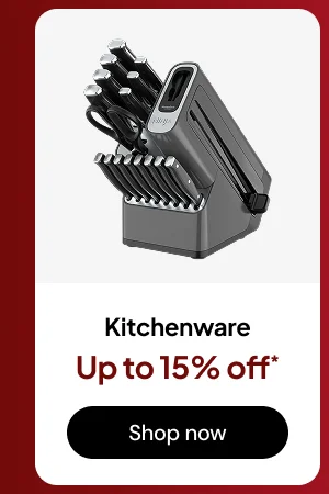 Kitchenware Up to 15% off*