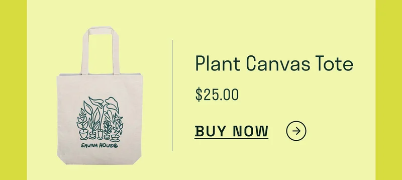 Plant Canvas Tote