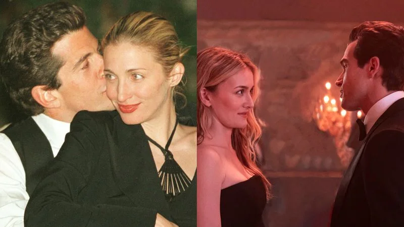 L to R: JFK Jr. and Carolyn Bessette, Sarah Pidgeon and Paul Anthony Kelly