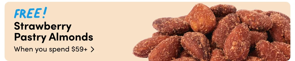 FREE! Strawberry Pastry Almonds, when you spend $59+