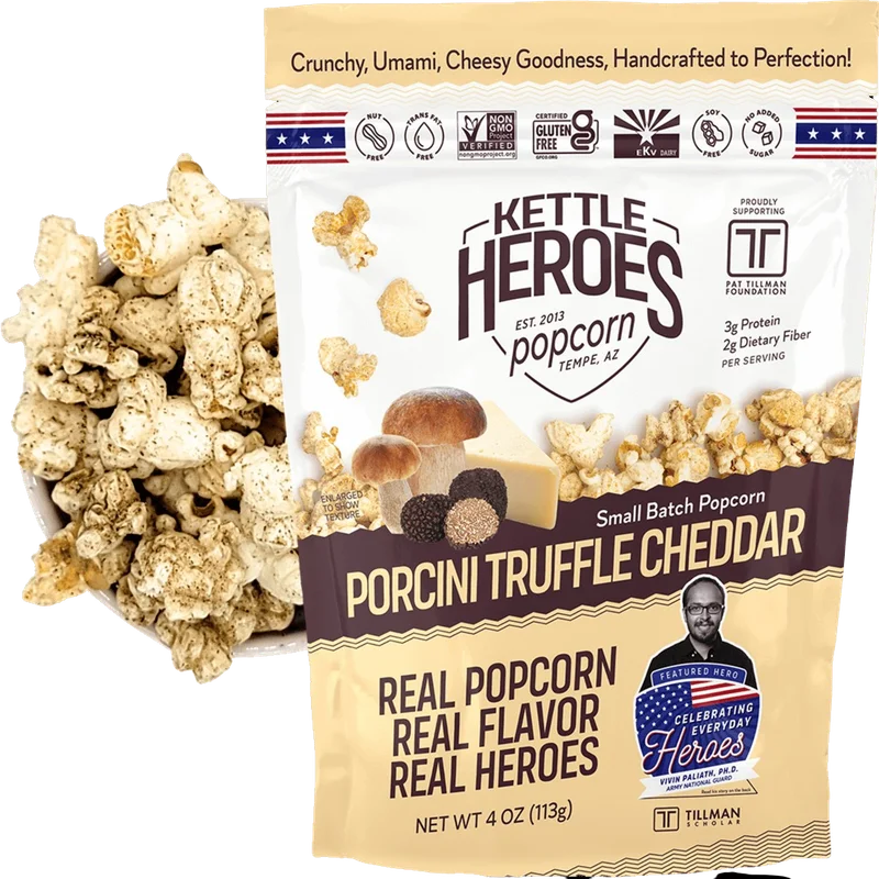 Image of Kettle Heroes Porcini Truffle Cheddar Popcorn