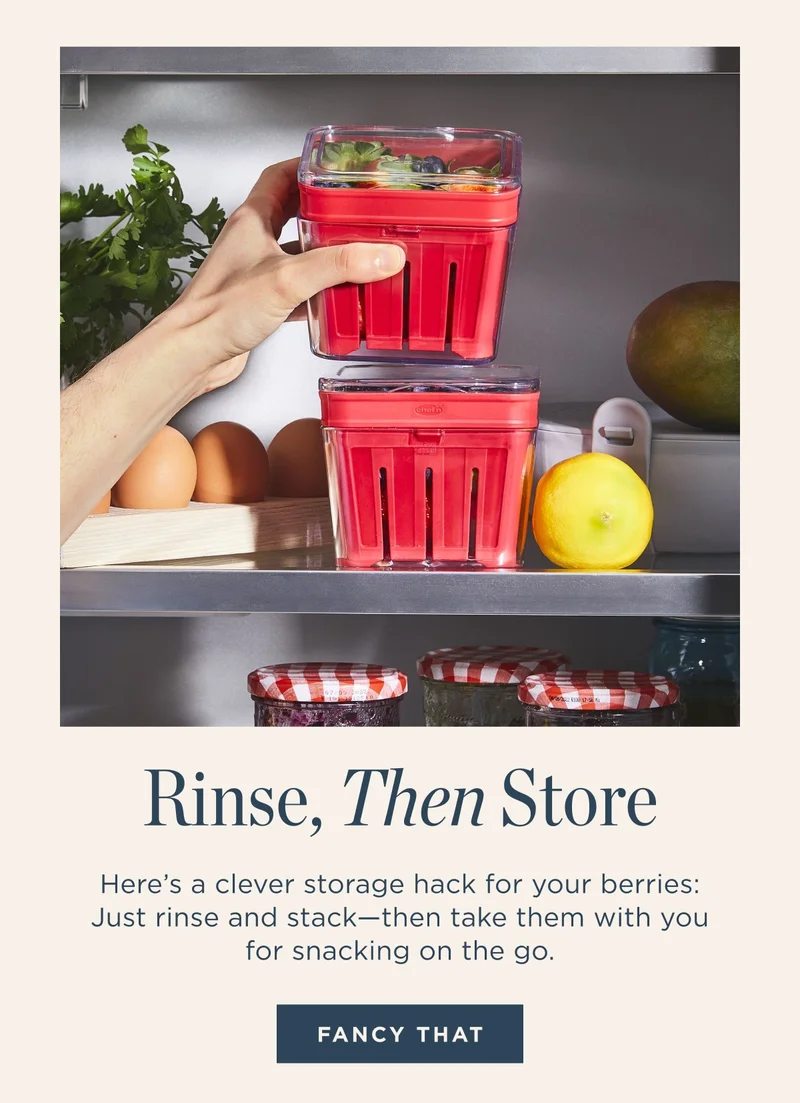 RINSE, THEN STORE