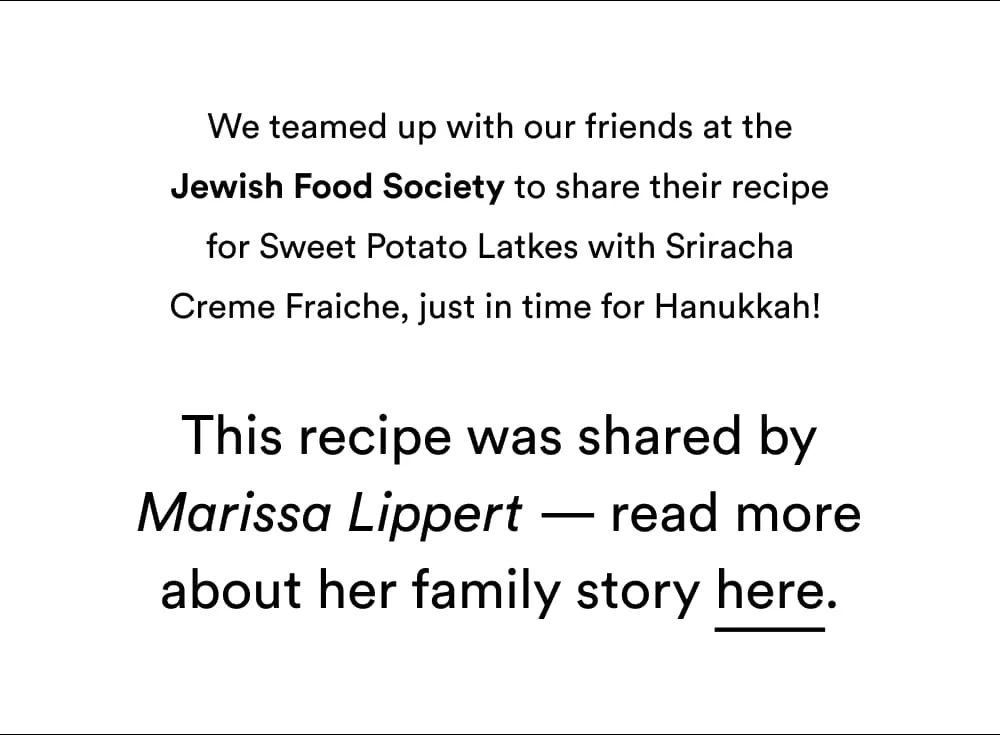 This recipe was shared by Marissa Lippert — read more about her family here.