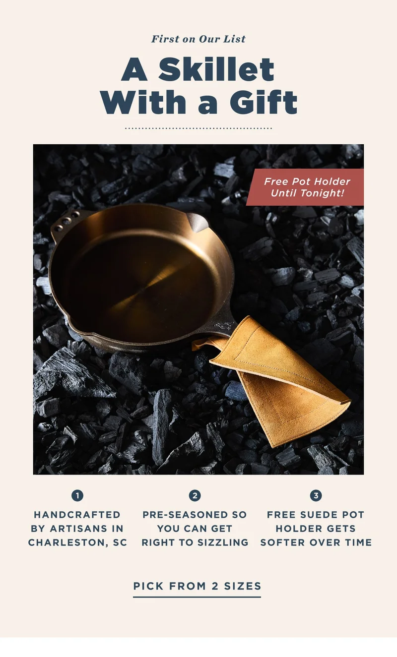A SKILLET WITH A GIFT