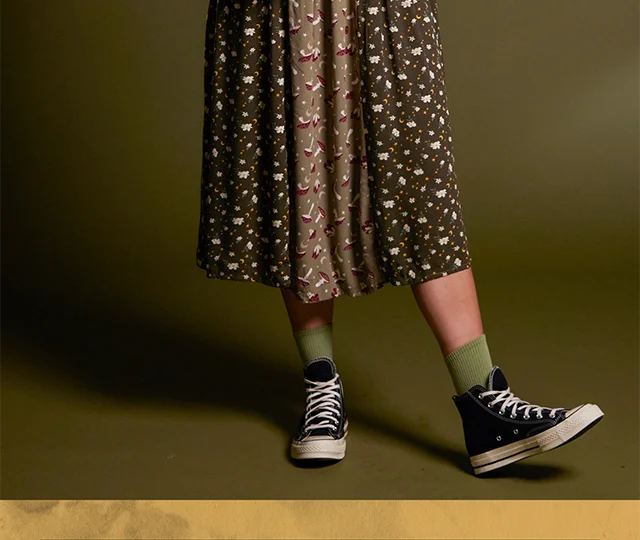 Product shown: Mushroom Midi Dress