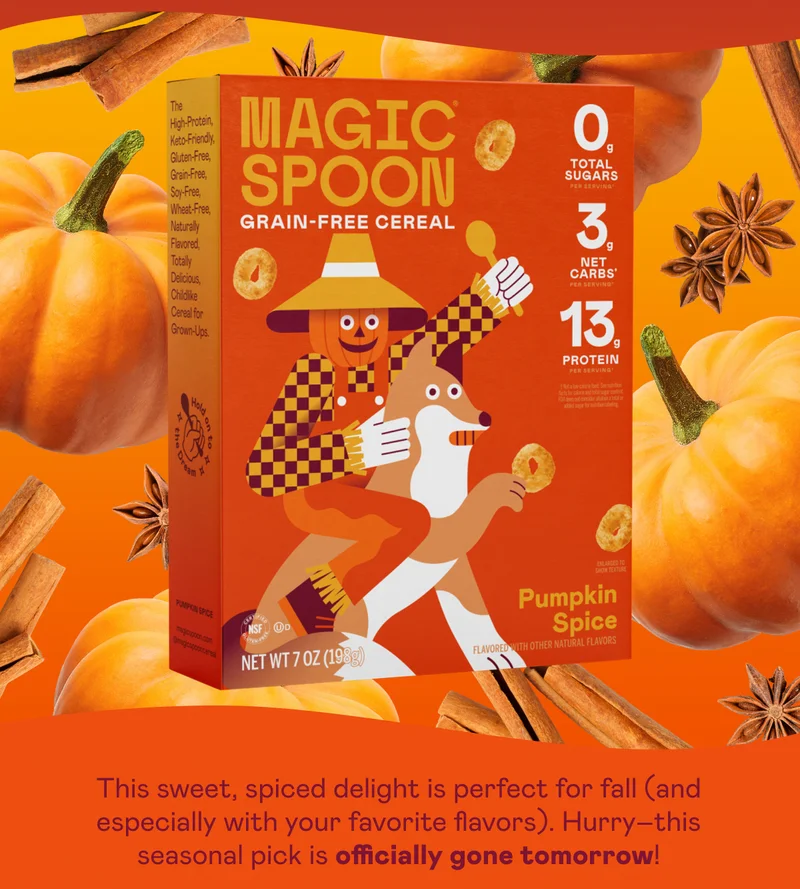 Hurry–this seasonal pick is officially gone tomorrow!