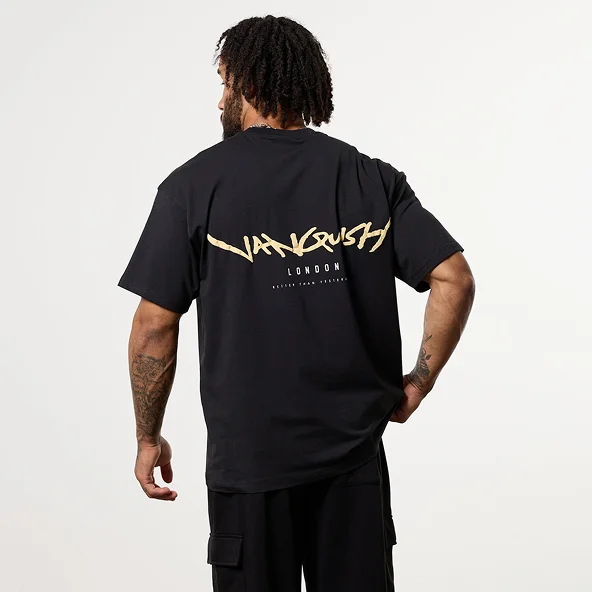 GRAFFITI BLACK OVERSIZED T SHIRT