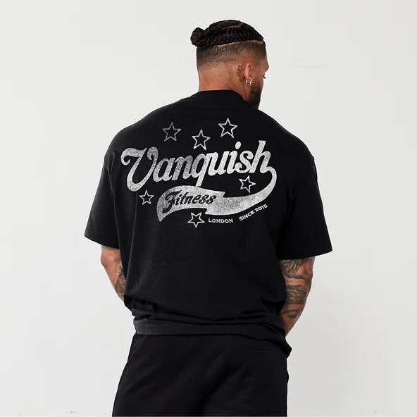 REVOLVE VINTAGE FLOURISH BLACK OVERSIZED TEE