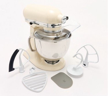 KitchenAid 5-qt Artisan Stand Mixer w/ Pastry Beater and Flex Edge
