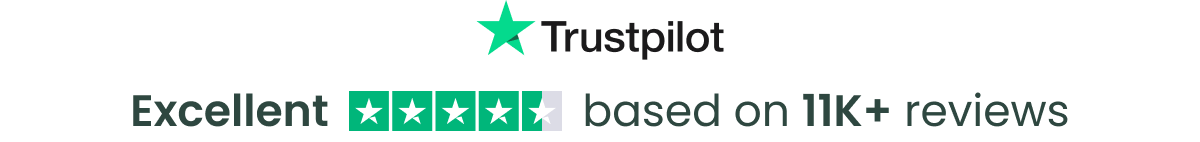 Trustpilot reviews 4.5 stars based on 11k reviews