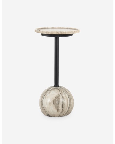 Nicholas Side Table-Antique White Marble