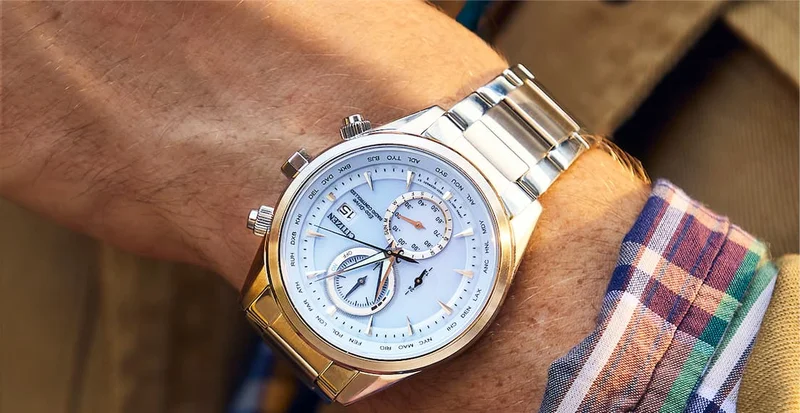 AT8260-51M Sport Luxury Light Blue Dial Stainless Steel Bracelet
