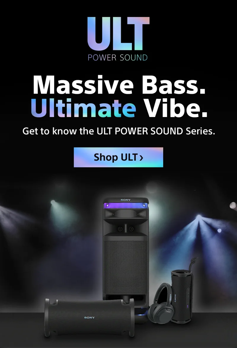 Massive Bass. Ultimate Vibe. | Get to know the ULT POWER SOUND Series. | Shop ULT